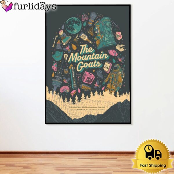 The Mountain Goats Live At District Music Hall Norwalk CT On July 29 2024 Poster Canvas