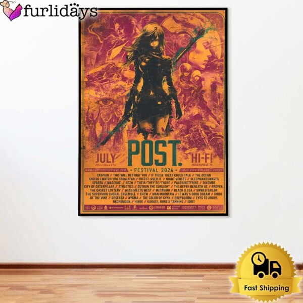 The Post Festival Official Poster Indianapolis Indiana At Hi-fi From July 2024 Poster Canvas