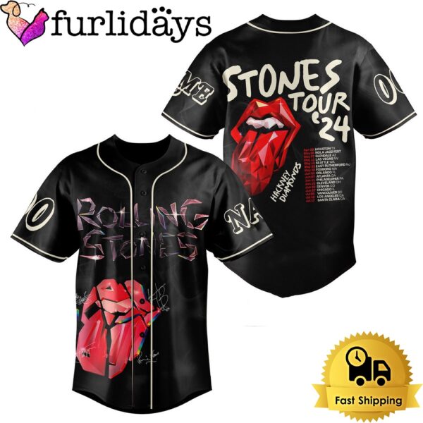 The Rolling Stones Hackney Diamond Tour Schedule Baseball Jersey