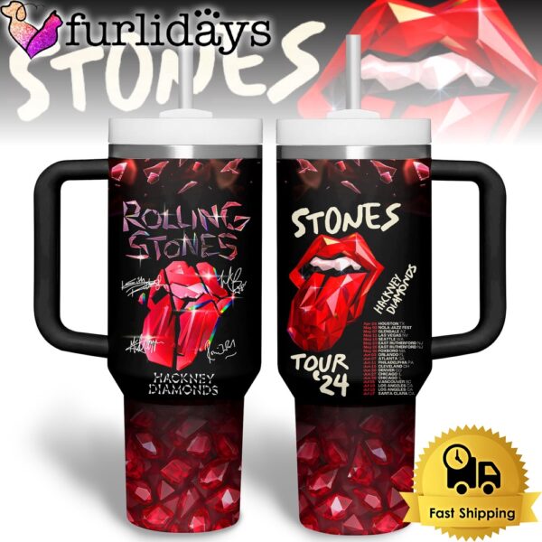 The Rolling Stones Hackney Diamonds Tour Stanley Tumbler 40oz
