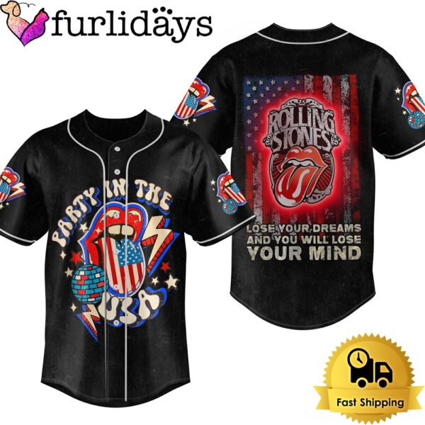 The Rolling Stones Party In The American 4th Of July Baseball Jersey