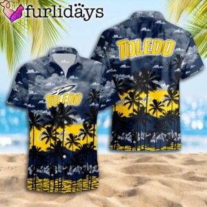 Toledo Rockets Palms Tree Hawaiian Shirt