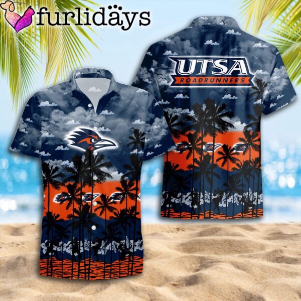 UTSA Roadrunners Palms Tree Hawaiian Shirt