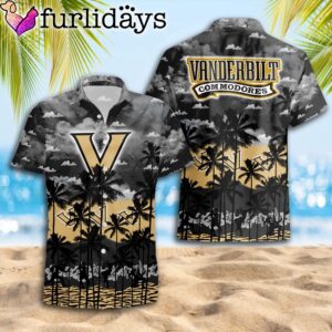 Vanderbilt Commodores Palms Tree Hawaiian Shirt