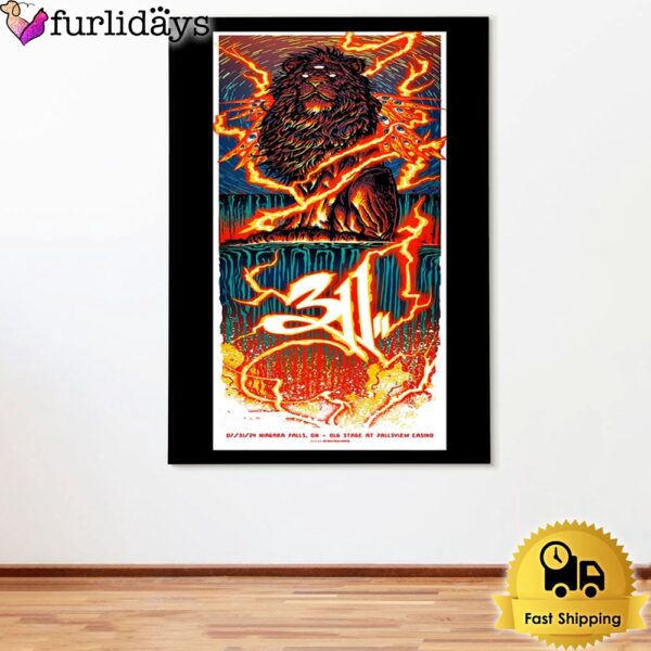 311 Tour In Niagara Falls ON July 31 2024 Poster Canvas
