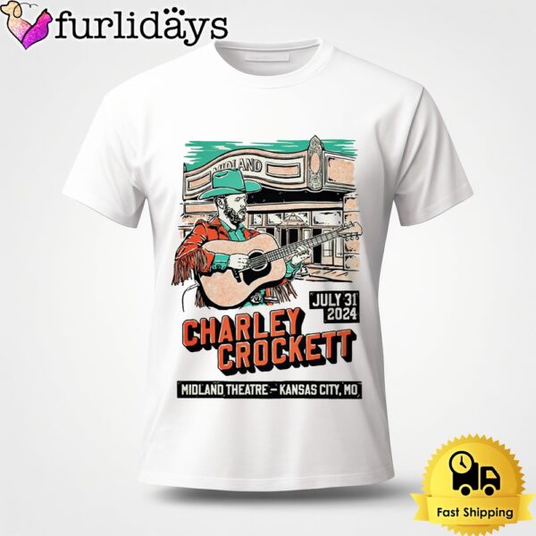 Charley Crockett At Midland Theatre in Kansas City MO On July 31 2024 Unisex T-Shirt