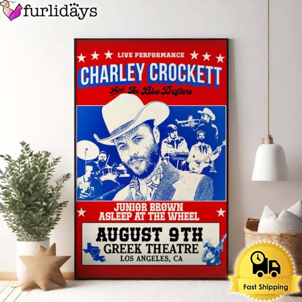 Charley Crockett Live At Greek Theatre In Los Angeles CA Poster Canvas