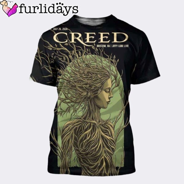 Creed At Jiffy Lube Live in Bristow VA All Over Print T-Shirt