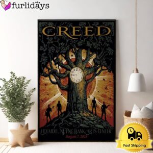 Creed August 7 2024 PNC Bank Arts Center Holmdel NJ Poster Canvas