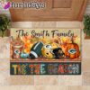 Custom Name Green Bay Packers Tis The Season Doormat