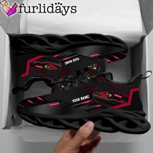 Custom Name NFL Arizona Cardinals Black Clunky Max Soul Shoes