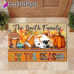 Custom Name Tennessee Volunteers Tis The Season Doormat