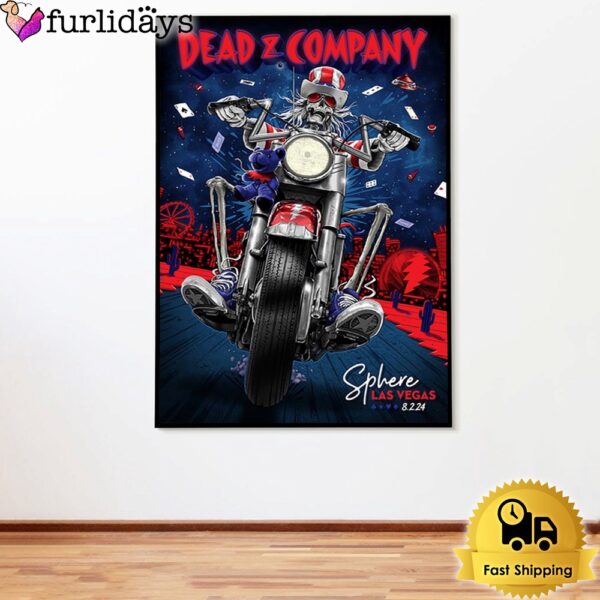 Dead And Company Conncert On August 2024 Sphere Las Vegas NV Poster Canvas