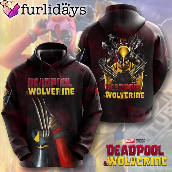 Deadpool x Wolverine Immortal Couple All Over Print Hoodie