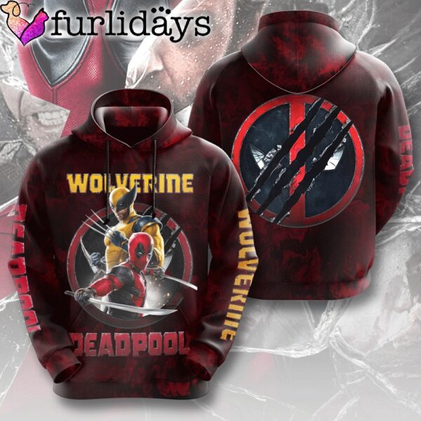 Deadpool x Wolverine Movie Marvel Studios All Over Print Hoodie