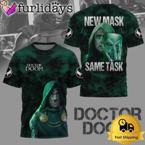 Doctor Doom New Mask Same Task All Over Print T Shirt