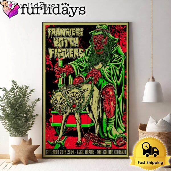 Frankie And The Witch Fingers September 28 2024 Aggie Theatre In Ft Collins CO Poster Canvas