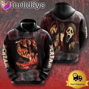 Ghostface Screem All Over Print Hoodie