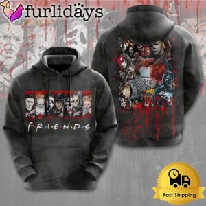 Halloween Night Friends All Over Print Hoodie