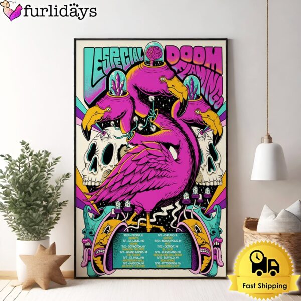 Lespecial X Doom Flamingo Tour 2024 Poster Canvas