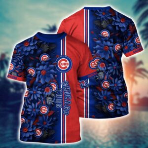 MLB Chicago Cubs Blue Flower 3D…