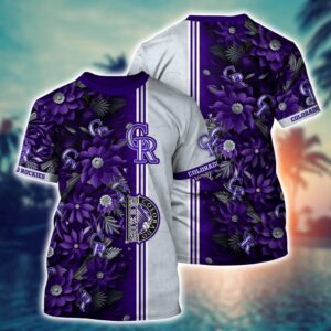 MLB Colorado Rockies Blue Flower 3D…