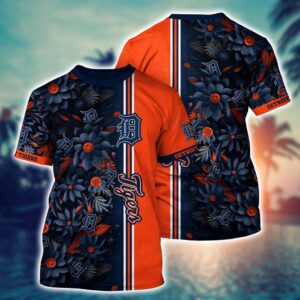 MLB Detroit Tigers Blue Flower 3D…