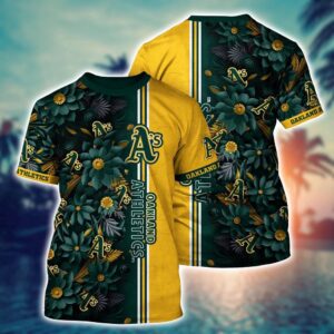 MLB Oakland Athletics Blue Flower 3D…