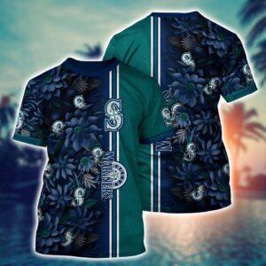 MLB Seattle Mariners Blue Flower 3D…