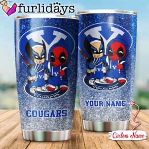 NCAA BYU Cougars Deadpool And Wolverine Custom Tumbler