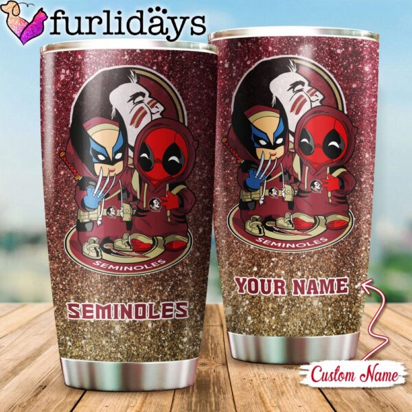 NCAA Florida State Seminoles Deadpool And Wolverine Custom Tumbler