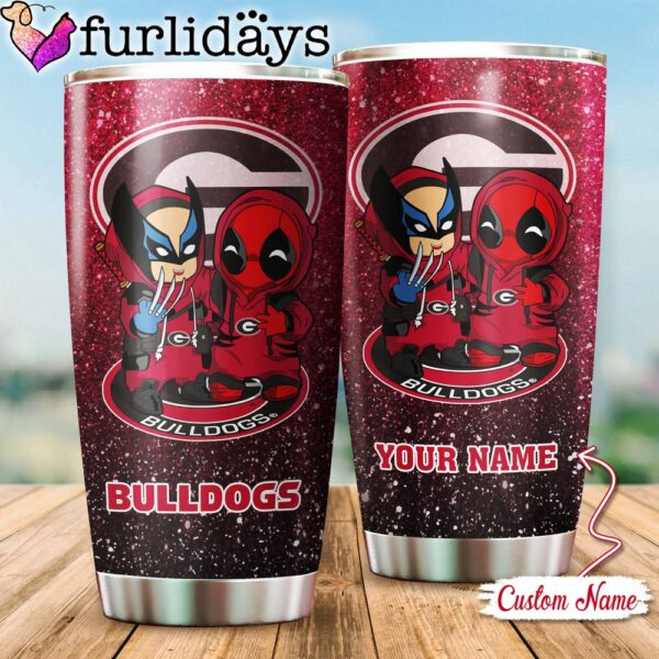 NCAA Georgia Bulldogs Deadpool And Wolverine Custom Tumbler