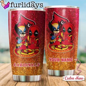 NCAA Louisville Cardinals Deadpool And Wolverine Custom Tumbler