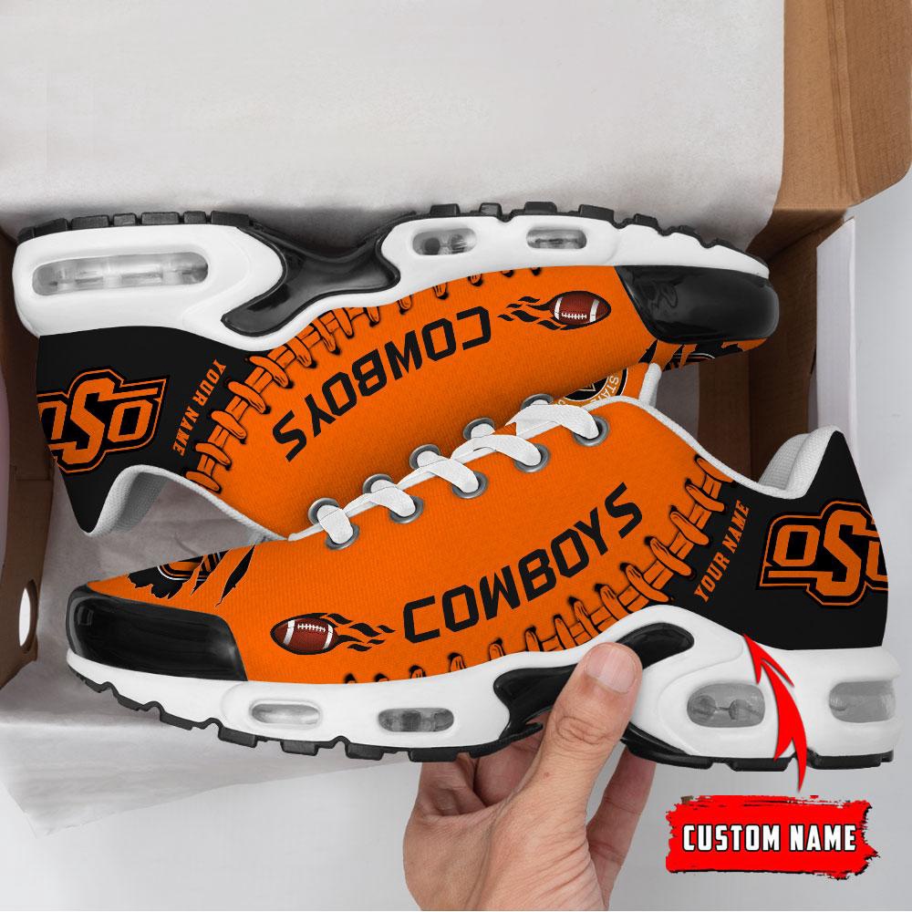 NCAA Oklahoma State Cowboys Football Custom Air Max Plus Shoes 2