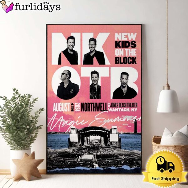 New Kids On The Block Tour In Wantagh NY 2024 Poster Canvas