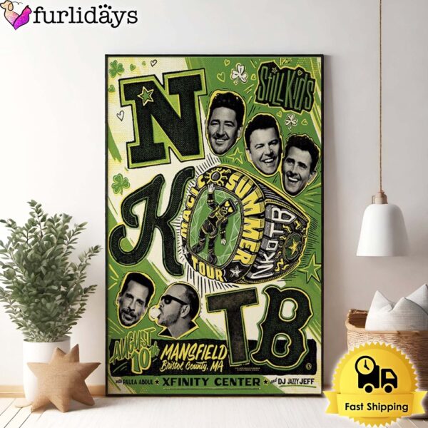 New Kids On The Blocks Tour At Xfinity Center In Mansfield MA Poster Canvas