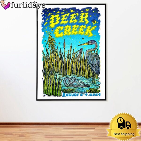 Phish August 2 3 & 4 2024 Deer Creek Noblesville IN Poster Canvas