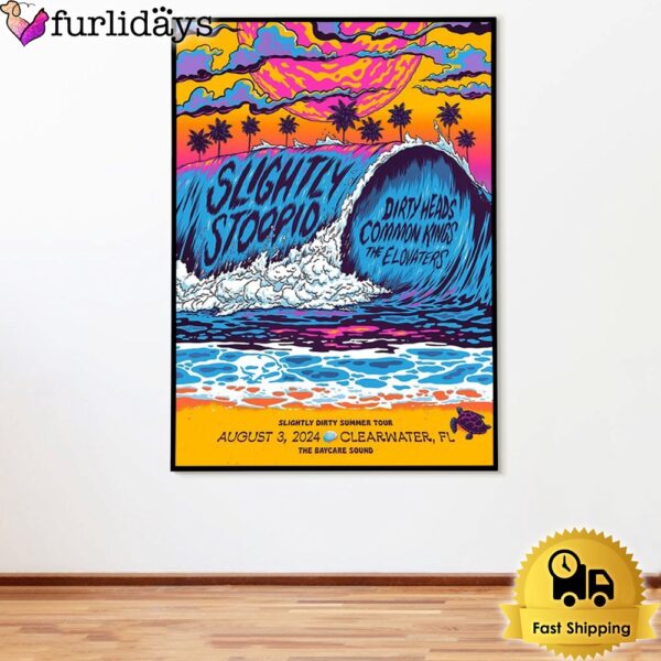 Slightly Stoopid Tour On August 3 2024 The BayCare Sound Clearwater FL Poster Canvas