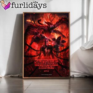 Stranger Things 5 Monter Poster Canvas