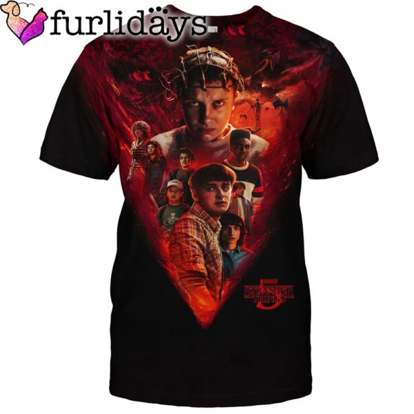 Stranger Things 5 The Final Season Eleven Will And Friends All Over Print T Shirt