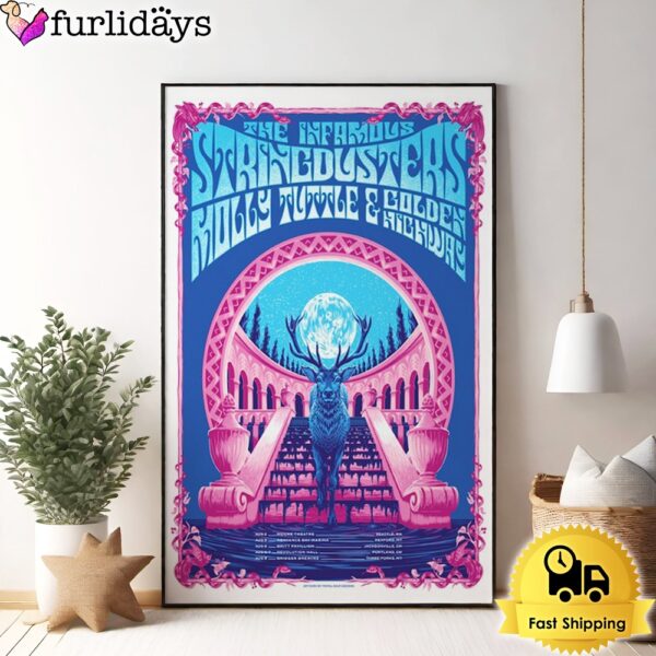 The Infamous Stringdusters August 6-7 2024 Portland OR Poster Canvas