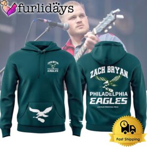 Zach Bryan Philadelphia Eagles Tour 2024 Hoodie