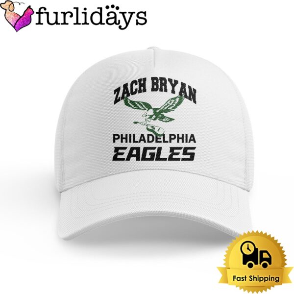 Zach Bryan Philadelphia Eagles White Cap