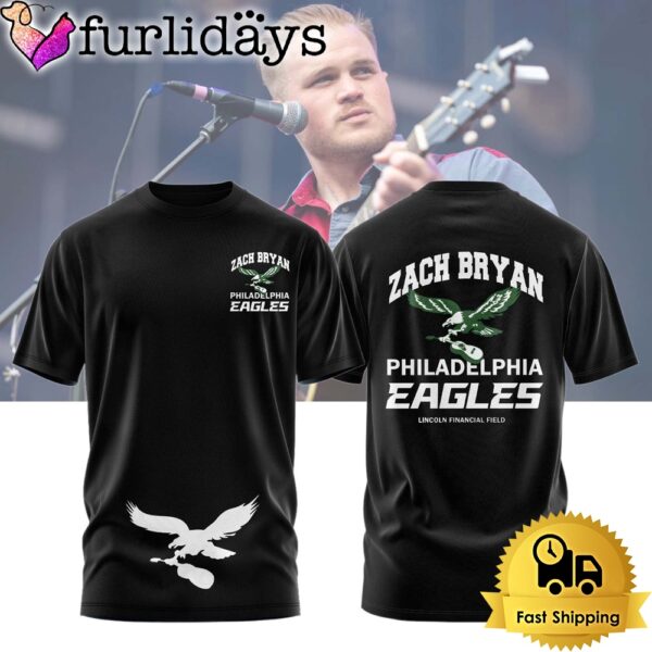 Zach Bryan Tour 2024 At Philadelphia Eagles 3D T Shirt