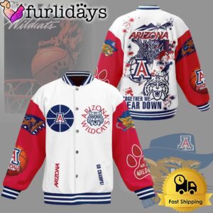 Arizona Wildcats Basketball Together We Bear Down Baseball Jacket