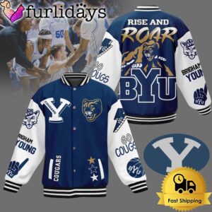 BYU Cougars Basketball Rise And Roar Baseball Jacket