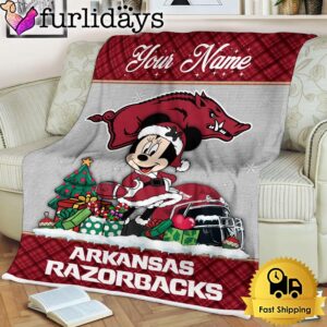 Custom Name NCAA Arkansas Razorbacks Minnie…