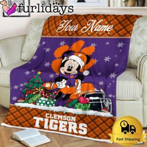 Custom Name NCAA Clemson Tigers Mickey…