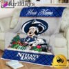 Custom Name NCAA Penn State Nittany Lions Minnie Christmas Fleece Blanket