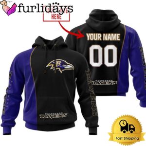 Custom Name NFL Baltimore Ravens Football…